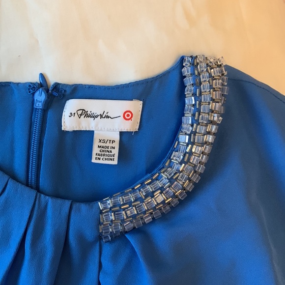 3.1 Phillip Lim for Target blue shift dress with pockets - Picture 3 of 6